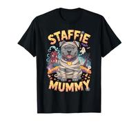 Staffie Mummy Halloween Costume Staffordshire Bull Terrier T-Shirt
