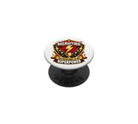 Staffing Agent Recruiting Is My Superpower Funny Recruiter PopSockets Adhesive PopGrip