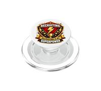 Staffing Agent Recruiting Is My Superpower Funny Recruiter PopSockets PopGrip for MagSafe