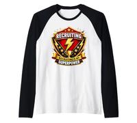 Staffing Agent Recruiting is My Superpower Funny Recruiter Raglan Baseball Tee