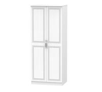 Stafford 2 Door Wardrobe In Signature White (Ready Assembled)