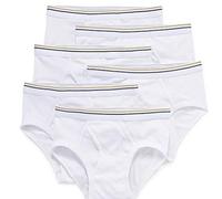 Stafford 6 Pack 100% Cotton Low-Rise Briefs White, White, XL