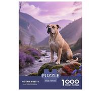 Staffordshire Bull Terrier, 1000-piece Jigsaw, Fun Family Activity And Brain Training, Great for Presents Or Artistic Display, Suitable for Ages 8+, Pet Dog, 70x50cm/1000pcs
