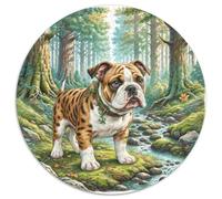 Staffordshire Bull Terrier 1000 Piece Round Puzzles for Kids And Adults Gift for Family Colorful for Impossible for Unique Challenge Games 1000pcs (67.5x67.5cm)