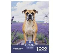 Staffordshire Bull Terrier 1000 Pieces for Adults Jigsaw Puzzles Beautiful Decoration Puzzle Cute Dog Colourful,Fun,Challenging And Brainteasing Gifts for Men38x26cm/1000pcs