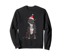 Staffordshire Bull Terrier Christmas Graphics Dog Lights Sweatshirt
