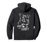 Staffordshire Bull Terrier loved by a staffy dog saying Pullover Hoodie