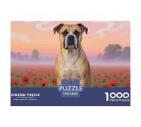 Staffordshire Bull Terrier Puzzles 1000 Pieces for Adults Beautiful Decoration Puzzle Cute Dog Challenging Puzzles Fun Present & Activity for Home38x26cm/1000pcs
