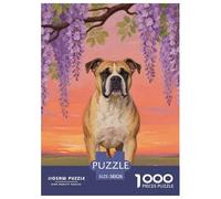 Staffordshire Bull Terrier Puzzles 1000 Pieces for Adults Beautiful Decoration Puzzle Cute Dog Challenging Puzzles Fun Present & Activity for Home38x26cm/1000pcs
