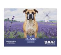 Staffordshire Bull Terrier Puzzles 1000 Pieces for Adults Educational Games Cute Dog Challenging Puzzles Fun Present & Activity for Home70x50cm/1000pcs