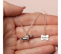 Staffordshire Bull Terrier Silver Necklace - Personalised