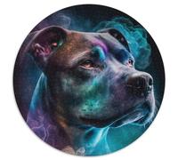Staffordshire Bull Terriers Adult Jigsaw Puzzles 1000 Pieces Impossible Jigsaw Puzzles for Adults Relaxing Entertainment, Home Decor 67.5x67.5cm