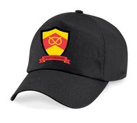 Staffordshire County Embroidered Baseball Cap Cricket Sport Your County Embroidery (Cotton, Black)