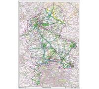 Staffordshire County Map-Paper