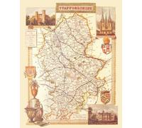 Staffordshire County Map, Thomas Moule Staffordshire Map,