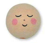 Stafil ø 3cm Spun Cotton Doll Heads 3pcs - Sleepy