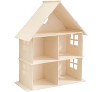 Stafil DIY Flat Pack Open Front Wooden Dollhouse