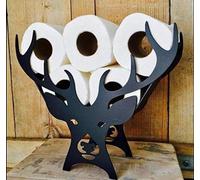 Stag Bathroom Toilet Roll Holders Bathroom Storage 28cm Marco Paul Black One Size