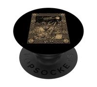 Stag Beetle Constellation Tarot Card Occult PopSockets Adhesive PopGrip