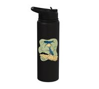 Stag Beetle Fights Against Other Beetles Animal Bugs Insects Stainless Steel Insulated Water Bottle