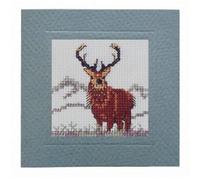 Stag Card Cross Stitch Kit By Textile Heritage MCSA