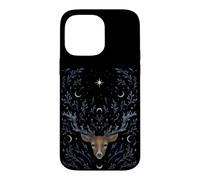 Stag Deer Dream Mystical Whimsigoth Art Episodic Drawing Case for iPhone 14 Pro Max