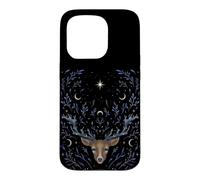Stag Deer Dream Mystical Whimsigoth Art Episodic Drawing Case for iPhone 15 Pro