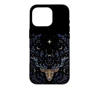 Stag Deer Dream Mystical Whimsigoth Art Episodic Drawing Case for iPhone 16 Pro