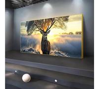 Stag Diamond Painting Kits 5D Diamond Art Kits for Adults Beginner, Morning Fog Large Size 20x45 Inch, DIY Paint by Numbers, Diamond Dots, Crystal Rhinestone Arts Embroidery Craft, Room/Home/WallDecor