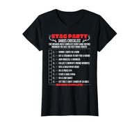 Stag Do 2026 Dares Checklist Bachelor Party Value Graphic T-Shirt, Women, Black, M