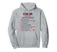 Stag Do Challenge Checklist Stag Do bachelors group party Pullover Hoodie