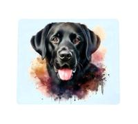 Stag Gallery Black Labrador Retriever Dog Mouse Mat Pad - Watercolour Splash Effect Print