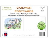 Stag Gallery Caravan Caravanning Humour Cartoon Funny Pack of 10 Postcards by Armand Foster