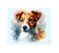 Stag Gallery Jack Russell Dog Mouse Mat Pad - Watercolour Splash Effect Print