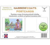 Stag Gallery Narrowboats Narrow Boats Humour Cartoon Funny Pack of 10 Postcards by Armand Foster