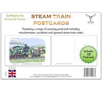 Stag Gallery Steam Trains Humour Cartoon Funny Pack of 10 Postcards by Armand Foster