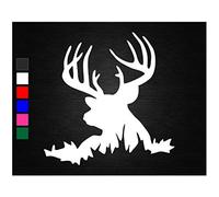 Stag head 3 vinyl decal sticker car van wall window bedroom (10cm)
