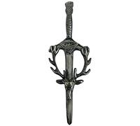 Stag Head Kilt Pin Highland Scottish Celtic Design Kilt Accessory (Antique)
