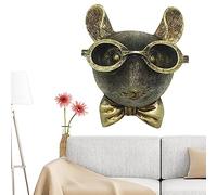 Stag head wall mount,Decorative Wall Mount Animal Heads Wall Art Head Sculpture Resin Animal Head, rabbit head Wall Mount Ornament Animal Head Sculpture Safe Non Fading for Bedroom Living Room Hotel