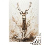 Stag Jigsaw Puzzles 1000 Pieces for Adults Jigsaw Puzzles for Adults 1000 Piece Puzzle Educational Games Home Decoration Puzzle 1000pcs (75x50cm)