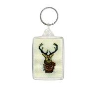 Stag Keyring - Counted Cross Stitch Kit by Textile Heritage