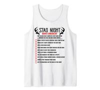 Stag Party dare Checklist Challenge the Stag Bachelors Tank Top