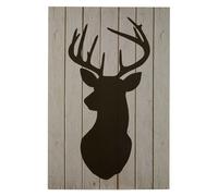 Stag Silhouette Wall Plaque, Christmas Wall Art, Abstract Artwork for Home, Office, Stag Head Wall Painting