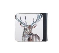Stag Watercolour Coaster Set - Set of 4 Matching Coasters by Meg Hawkins