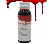 Stage Blood - 100ml Realistic Fake Liquid Blood,Washable Fake Blood Splatter, Artificial Blood, Zombie Blood Makeup for Clothes, Zombie Bride, Vampire