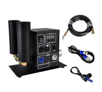 Stage Fog Machine, Dual Head Smoke Cannon, DJ Equipment Jet Machine, Digital Fogger Machine, DMX512 Control, 180° Swing, 20ft Hose, 2 Connectors, for Concert Club Party Wedding
