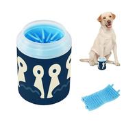 Stage Fright Look Reusable Dog Foot Washer with Silicone Brush Soft Pets Cleaning Kit for Small Medium Dogs and Cats