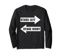 Stage Left Stage Right Signs Drama Actors Long Sleeve T-Shirt