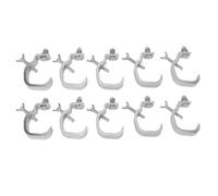Stage Light Clamp,10 Pcs Aluminium Alloy 77lb Clamp Fits 30 to 52mm OD Pipe Mount Hook for Spotlight Moving Light, Crafted from Aluminum Alloy with Internal Pads for Secure