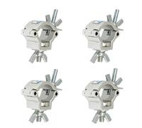 Stage Light Clamp Hook 4 pcs Truss O Clamps Aluminum Stage Light for Loading for 10KG Fit F14 Quick Moving Head(Black)